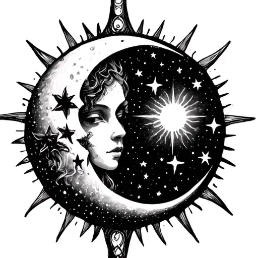 Sun Stars And Moon Goth