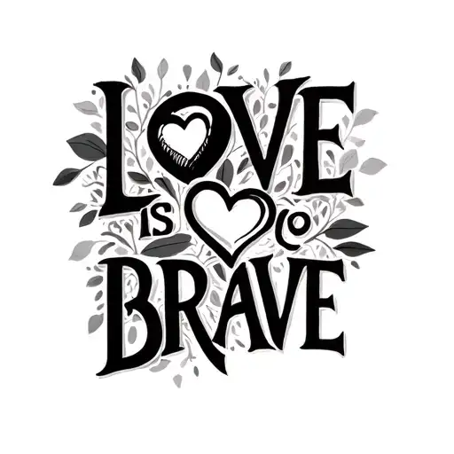 Adoption Symbol With Love Is Brave Words