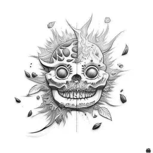 Skin Crack With Plant Growing Out Of Them For De Arm To Cover Mi Scars