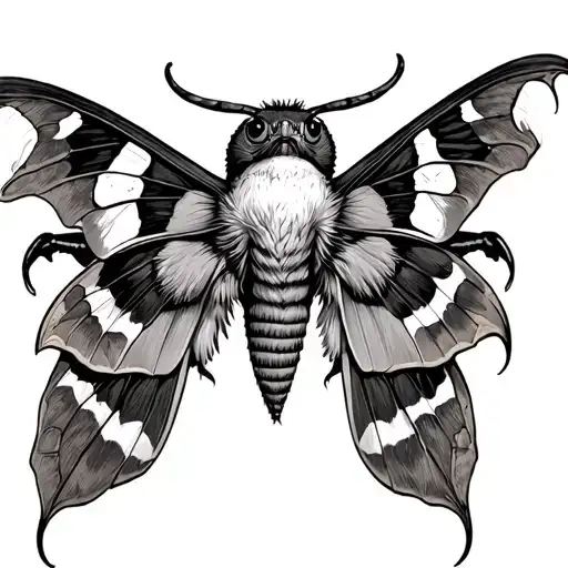 Deaths Head Hawk Moth