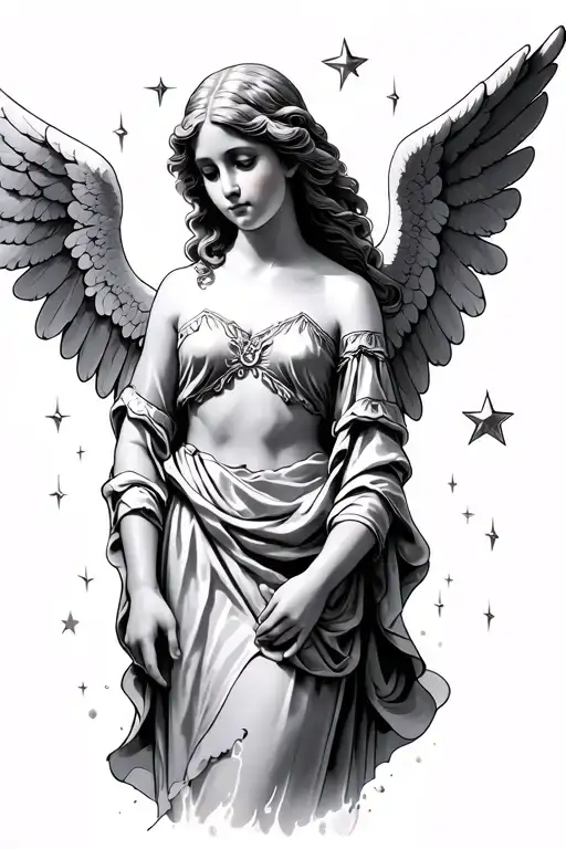 Angel With Stars