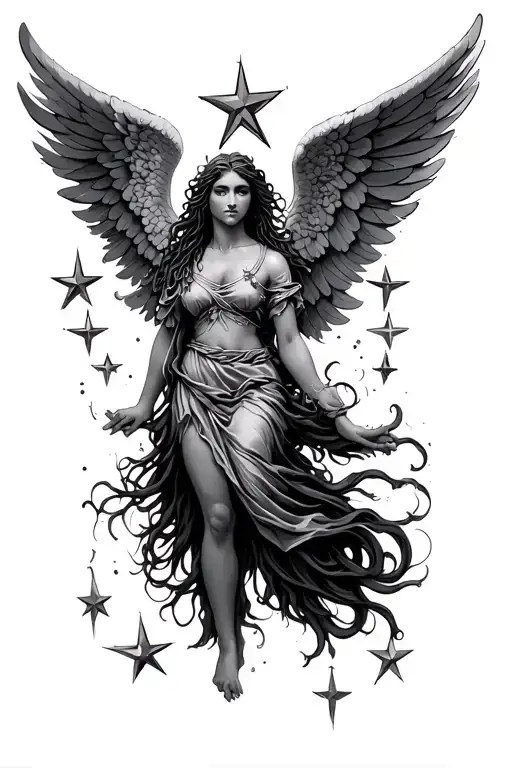 Angel With Stars And Dreads