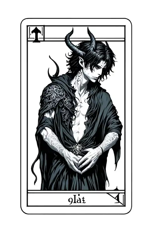 Eren Yeager As Devil Tarot Card