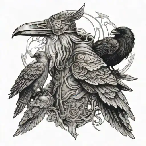 Odin And Ravens