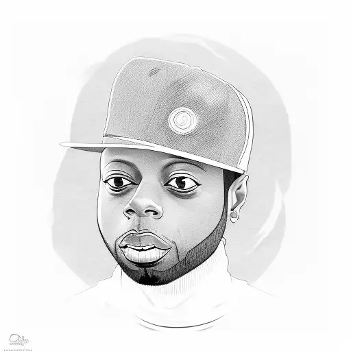 A Portrait Of J Dilla With A Subtle Grayscale Background