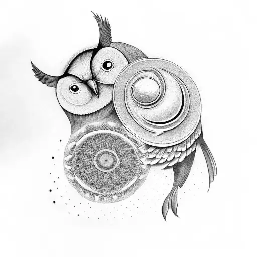 Yin And Yang Owl