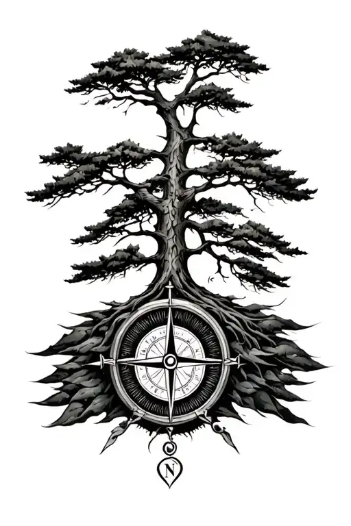 Trees And Compass