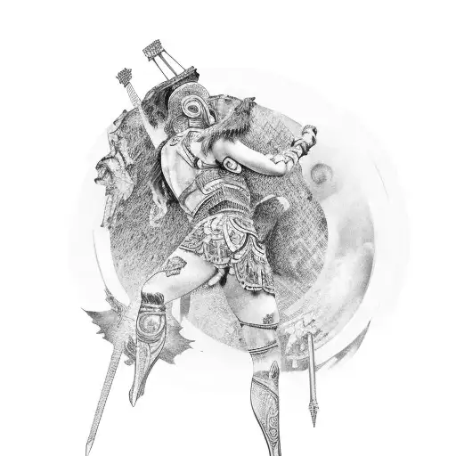 Roman Theme Leg Sleeve