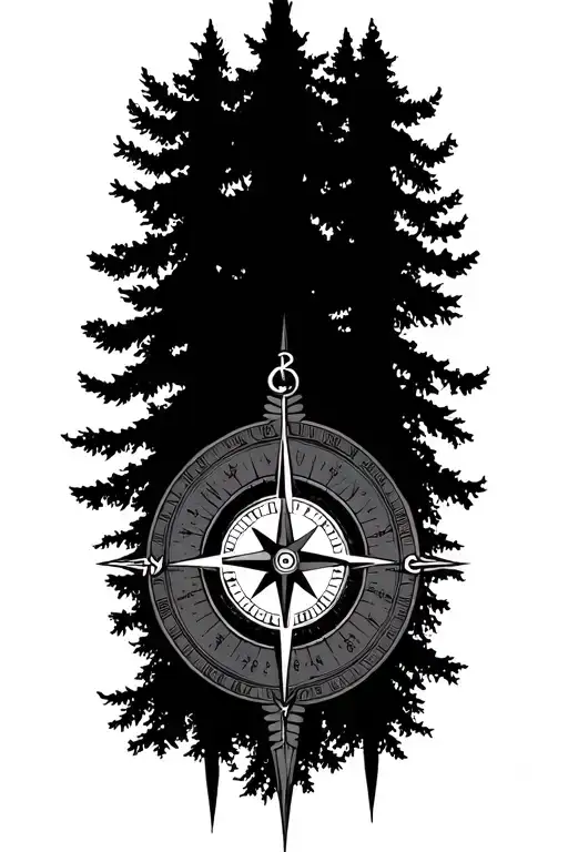 Trees And Compass