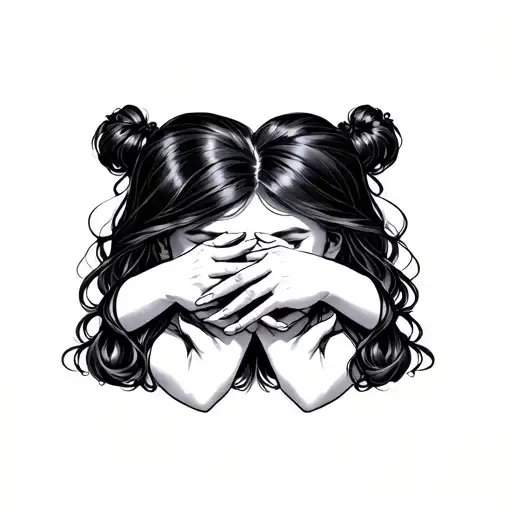 See No Evil Hear No Evil Girls Holding Hands