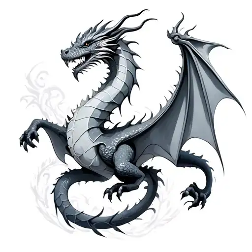 Dragon Etherial Snow Winter