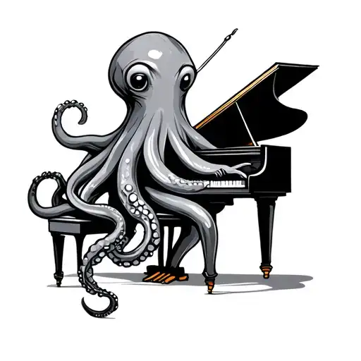 Octopus Playing Piano