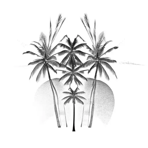 Beach Palm Trees Truck