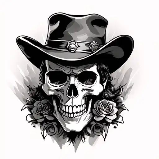 Doc Holliday Skull Tattoo Say Whe