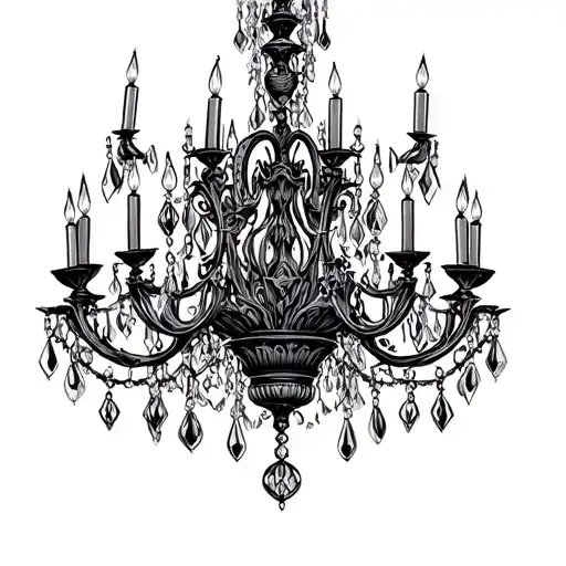 Ornamental Gothic Fine Line Chandelier