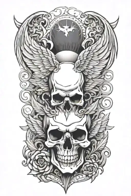 Skull With Wings