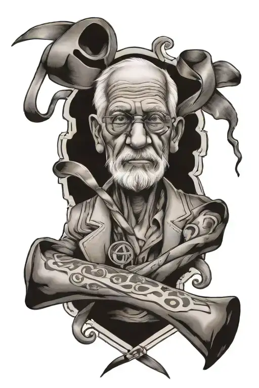 Grandpa In A Garage And Brain And Lung Cancer Ribbon