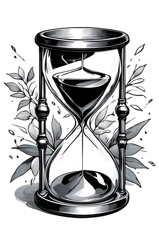 Hourglass And Laugh Now Cry Later Mask