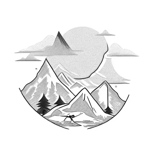 A Hiking Boot Stepping On A Trail Leading To A Sunrise Over A Mountain Range