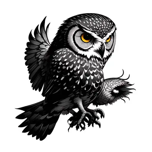 Mysterious Owl Flying To Me