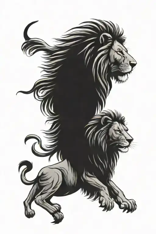 Lion And Sun