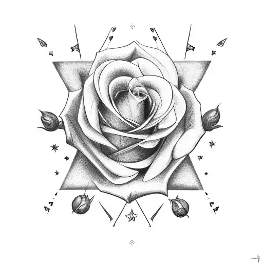 Rose And Lily Stars And Music Notes