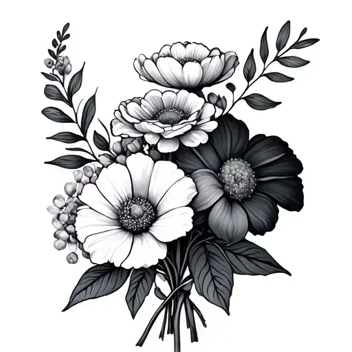 Bouquet Birth Flowers