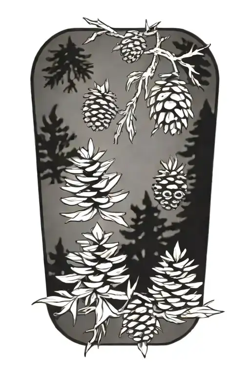 Pinecones And Pine Trees