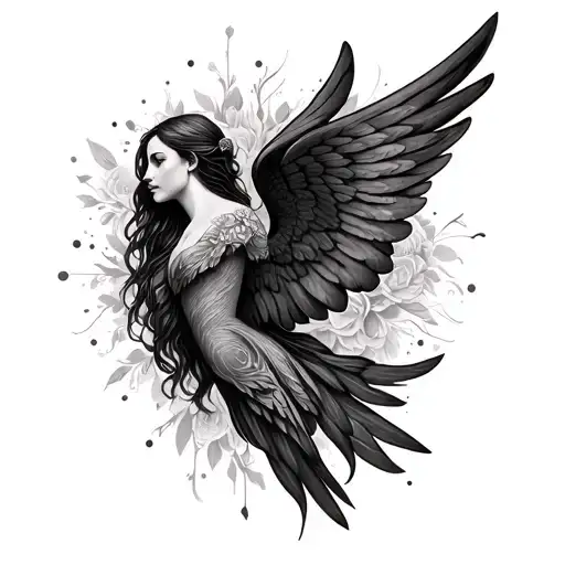 Fine Line Tattoo For A Loved One Who Died Without Wings
