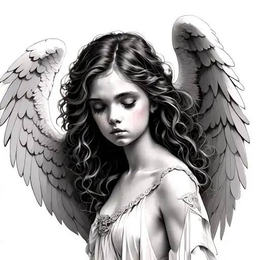 Sad Female Angel