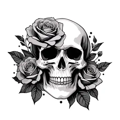 Skull And Roses