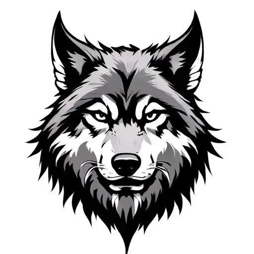 Loup Et Viking Warrior