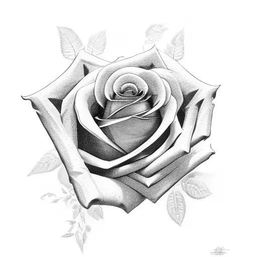 Rose With Half A Blade