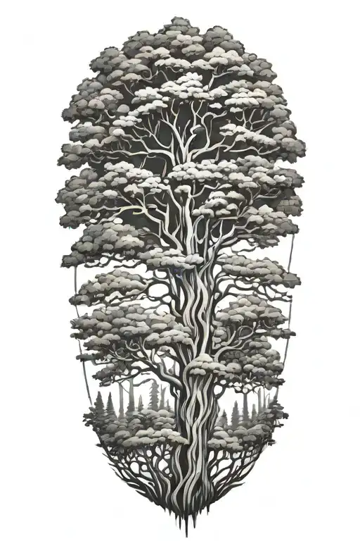 Trees Background Looking