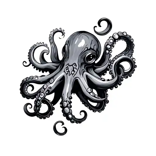 Mechanical Steampunk Octopus
