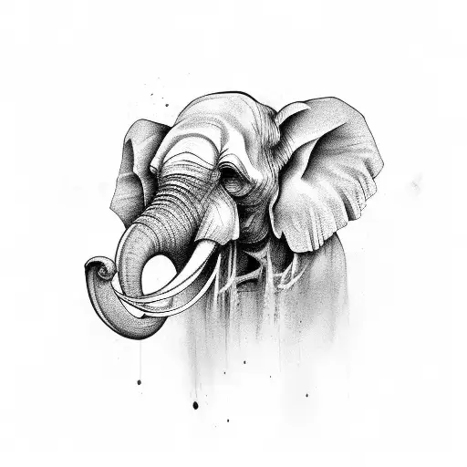 Decaying Elephant Skull