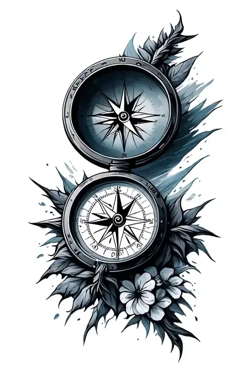 Compass Antarctica Outline