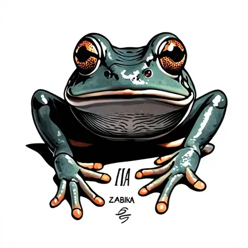 Simple Frog And Word Zabika