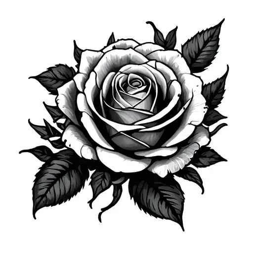 Rose Sorounded By Scorpion