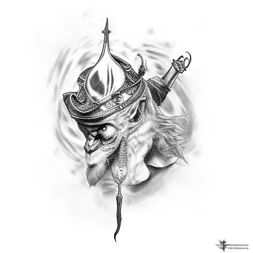 Wizard Doctor Casting A Spell On A Wounded Animal