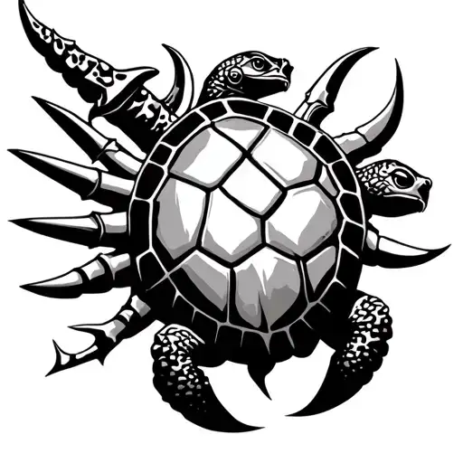 Trident And Turtle