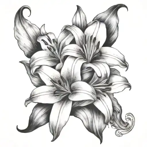 Lily Flower With Two First Names Isalys And Isaac