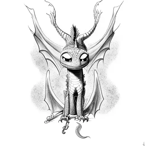 A Dragon From How To Train Your Dragon Flying Through A Galaxy And In Between Planes