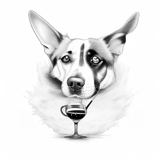 Dog With Whisky