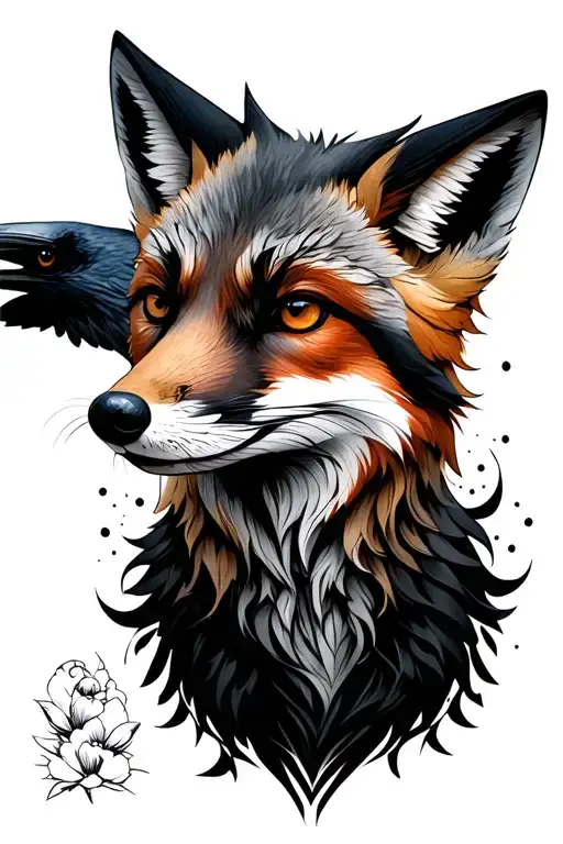 A Fox And A Raven