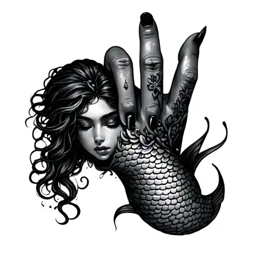 Mermaid Hand Finger