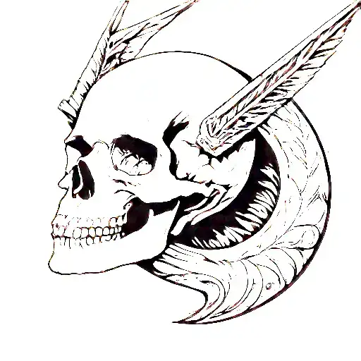 Sagittarius And Skull