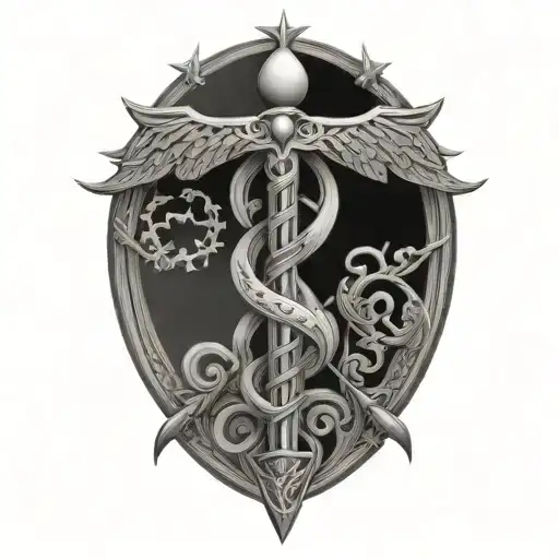 Caduceus Dna Intertwined Within