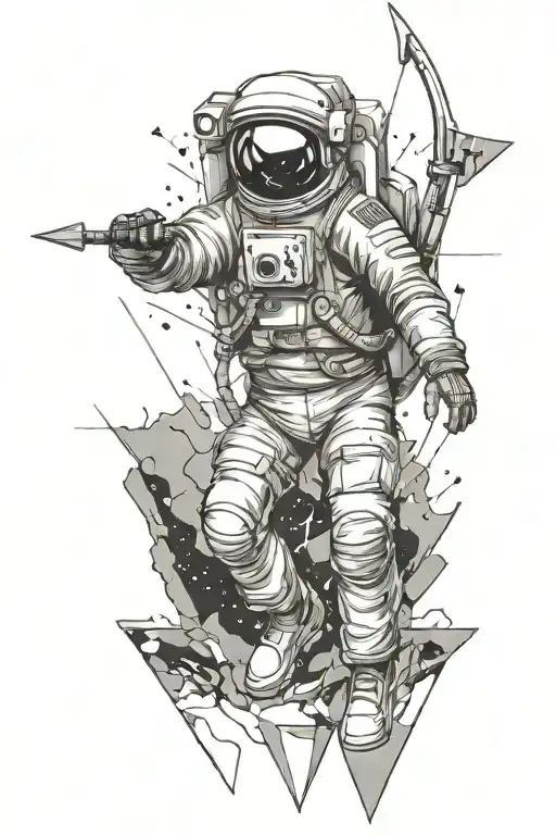 Forearm Line Astronaut Arrow