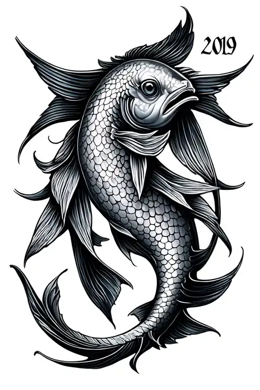 2019 Roman Numeral Pisces Sign